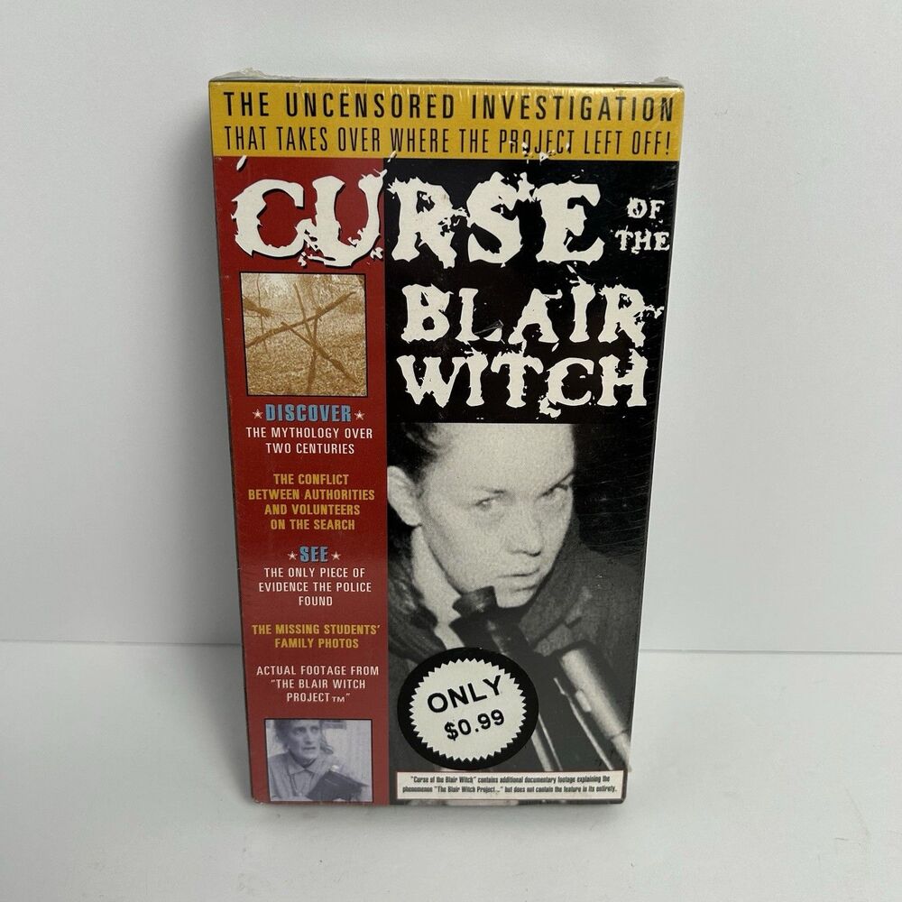 Original Vintage 1999 Curse of Blair Witch Watermark Factory Sealed Unused VHS